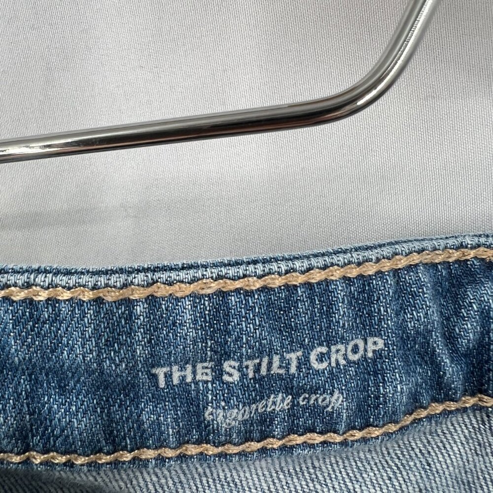 AG Adriano Goldschmied The Stilt Crop cigarette crop distressed skinny jeans 29 - Picture 5 of 13